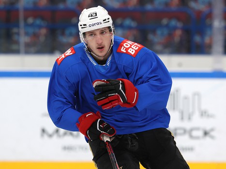 Тренировка «Авангарда» перед пятым матчем серии в Магнитогорске