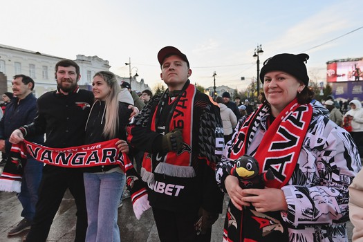 Фан-зона «Авангарда» на Пешеходном Любинском