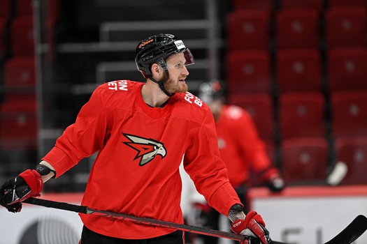 Раскатка «Авангарда» перед матчем с «Нефтехимиком»