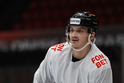 Раскатка «Авангарда» перед матчем с «Металлургом»