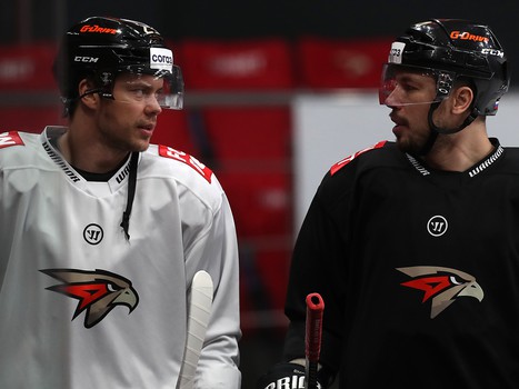 Раскатка «Авангарда» перед матчем с «Йокеритом»