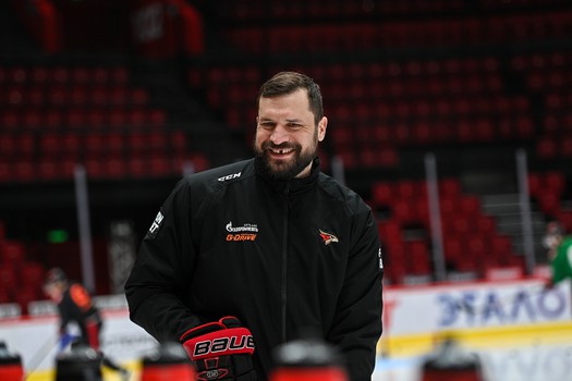 Раскатка «Авангарда» перед матчем с «Автомобилистом»