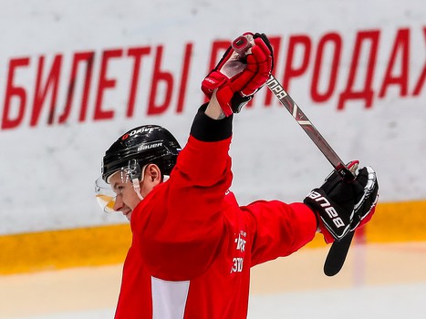 Раскатка «Авангарда» перед матчем с «Сибирью»