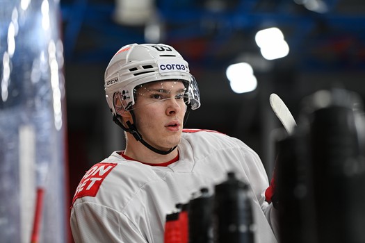 Тренировка «Авангарда» перед матчем в Екатеринбурге