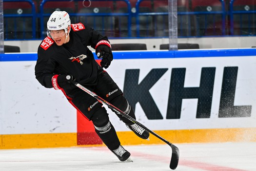 Раскатка «Авангарда» перед матчем в Магнитогорске