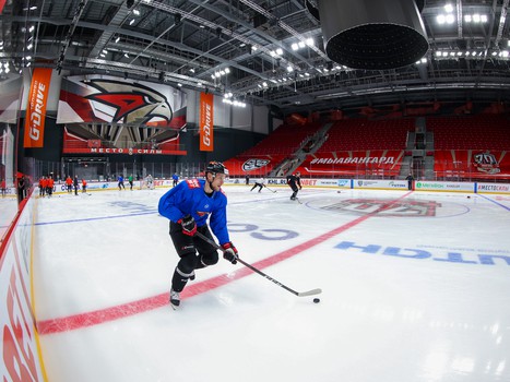 Раскатка «Авангарда» перед матчем с «Сочи»