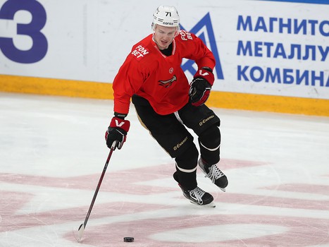 Тренировка «Авангарда» перед вторым матчем серии в Магнитогорске
