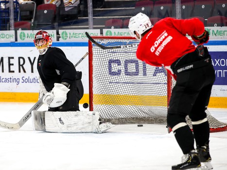 Раскатка «Авангарда» перед выездным матчем с «Металлургом»