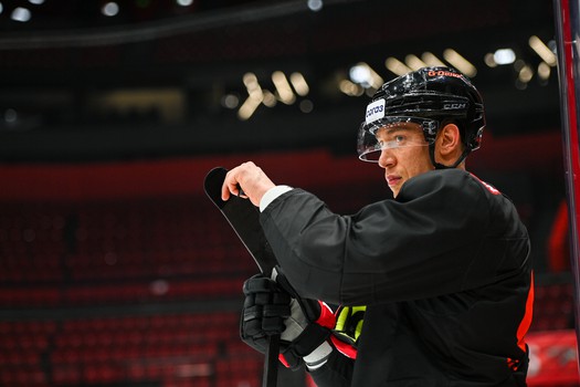 Раскатка «Авангарда» перед матчем с «Автомобилистом»