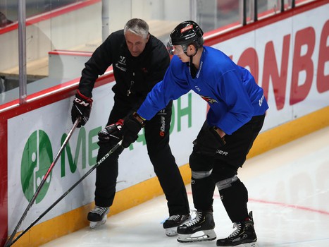 Раскатка «Авангарда» перед матчем с «Трактором»