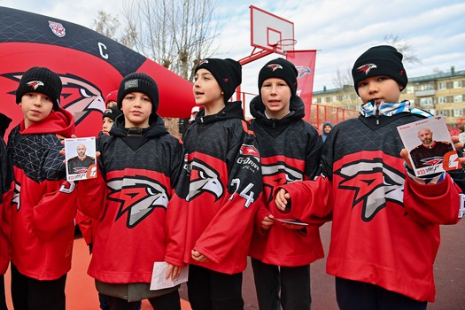 Открытие хоккейной коробки имени Максима Сушинского