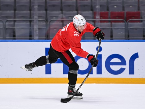 Раскатка «Авангарда» перед матчем в Сочи