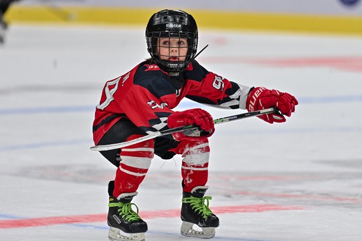 Тренировка воспитанников Хоккейной Академии «Авангард» 2019 года рождения на G-Drive Арене