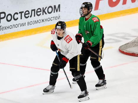 Тренировка «Авангарда» перед матчем с «Салаватом Юлаевым»