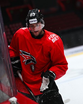 Тренировка «Авангарда» перед первым матчем серии с ЦСКА