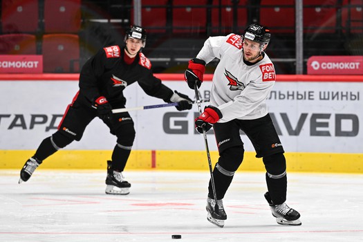 Тренировка «Авангарда» перед матчем с «Адмиралом»