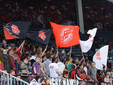 1/4 финала плей-офф МХЛ. Матч №3. "Омские Ястребы" - "Белые Медведи" 6:2