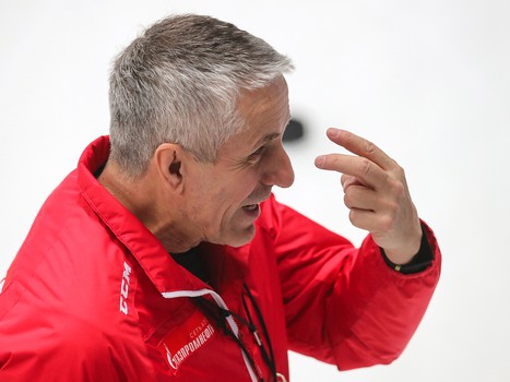 Раскатка «Авангарда» перед матчем с ХК «Сочи»