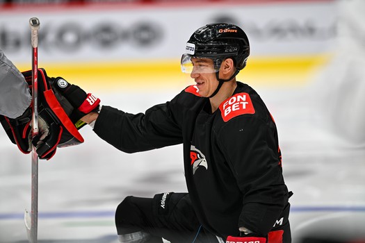 Раскатка «Авангарда» перед матчем со «Спартаком»