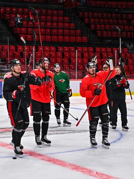 Открытая тренировка «Авангарда» перед вторым раундом плей-офф