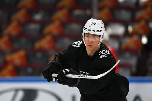 Раскатка «Авангарда» перед матчем в Магнитогорске