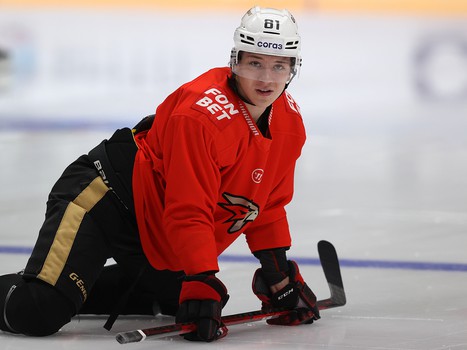 Тренировка «Авангарда» перед матчем во Владивостоке