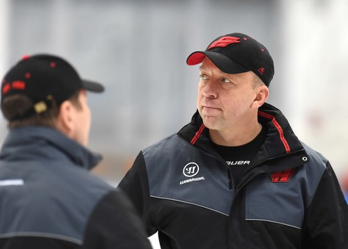 Раскатка "Авангарда" перед выездным матчем со "Спартаком"