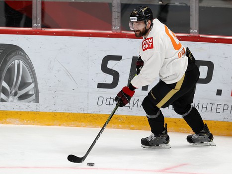 Тренировка «Авангарда» перед матчем с «Нефтехимиком»