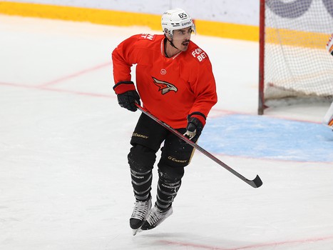 Тренировка «Авангарда» перед матчем во Владивостоке