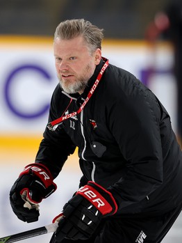 Раскатка «Авангарда» перед матчем в Череповце