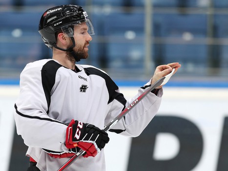 Раскатка «Авангарда» перед матчем с «Адмиралом»