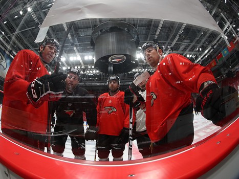 Раскатка «Авангарда» перед матчем с «Адмиралом»