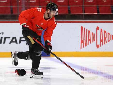 Раскатка «Авангарда» перед матчем с «Витязем»