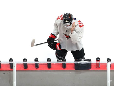 Раскатка «Авангарда» перед матчем с рижским «Динамо»