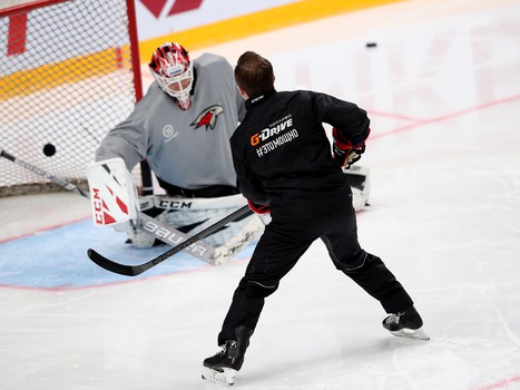 Раскатка «Авангарда» перед матчем с ЦСКА