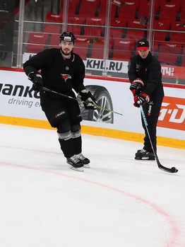 Раскатка «Авангарда» перед матчем с «Сибирью»