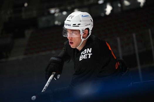 Тренировка «Авангарда» перед матчем во Владивостоке