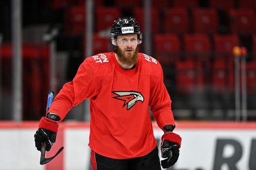 Раскатка «Авангарда» перед матчем с московским «Динамо»