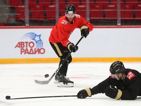 Раскатка «Авангарда» перед матчем с «Амуром»