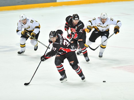 21.02.2018. Серия товарищеских матчей. "Авангард" - "Северсталь" 0:2