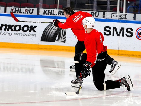 Раскатка «Авангарда» перед выездным матчем с «Металлургом»