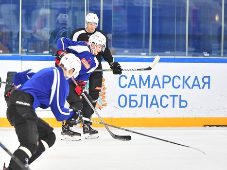 Раскатка "Авангарда" перед выездным матчем с "Ладой"