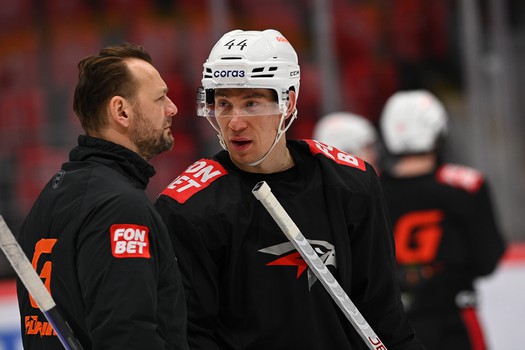 Тренировка «Авангарда» в Омске