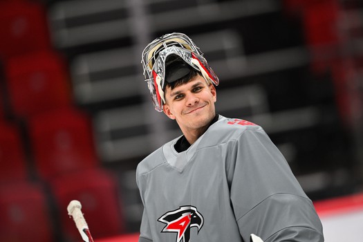 Тренировка «Авангарда» перед первым матчем серии с «Нефтехимиком»