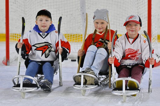 Турнир по следж-хоккею в Омске, день 2