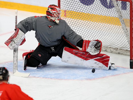 Раскатка «Авангарда» перед матчем с ЦСКА