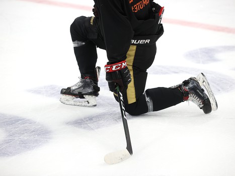 Раскатка «Авангарда» перед выездным матчем с московским «Динамо»