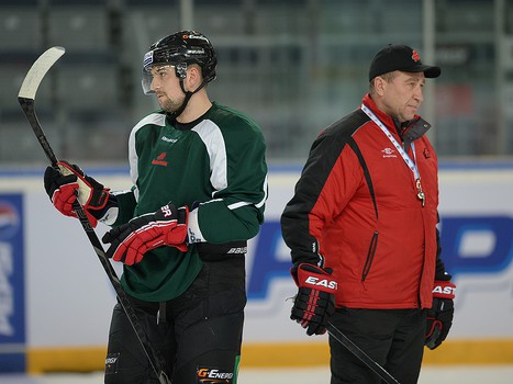 Раскатка "Авангарда" перед матчем с ЦСКА 22.11.13