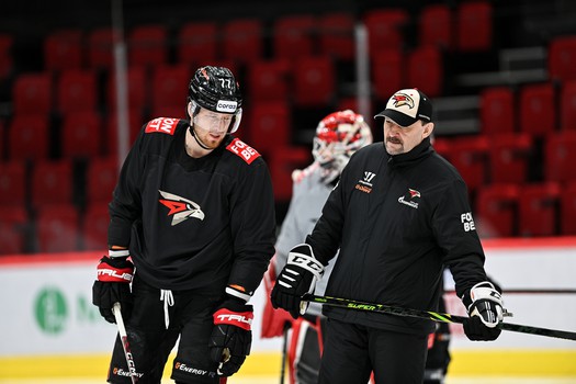 Раскатка «Авангарда» перед матчем с «Трактором»