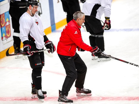 Раскатка «Авангарда» перед четвертым матчем серии с «Барысом»